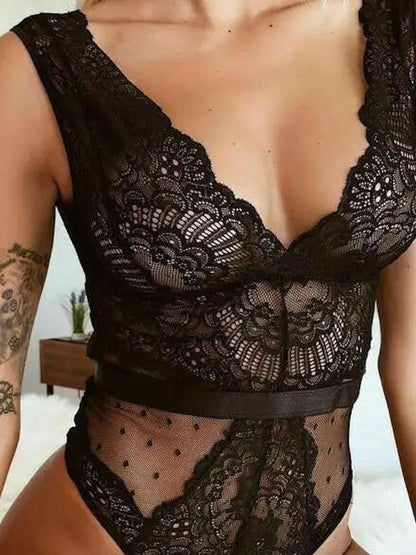 Ember Lace Bodysuit - Weiß